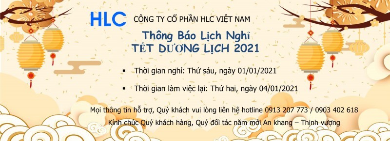 Thông báo lịch nghỉ Tết dương lịch 2021